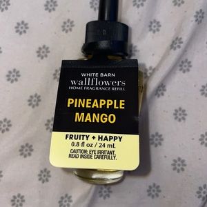 White barn wallflowers pineapple mango